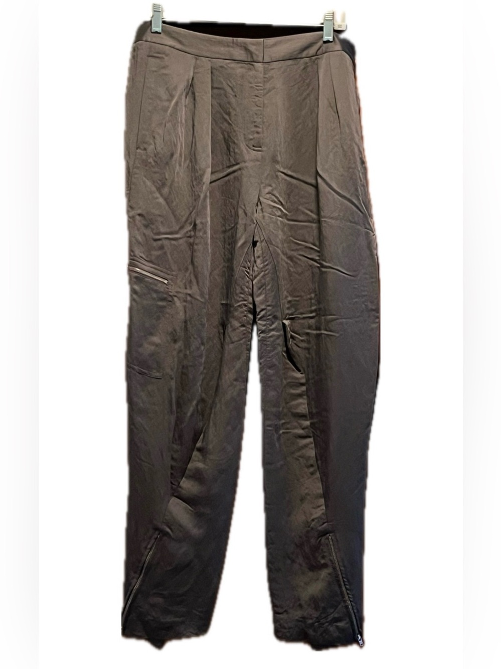 Michael 4 Michael Kors Midnight Gray Tapered Cargo Pants Sz 12